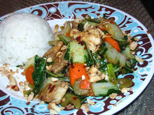 Bok Choy Chinese Stir Fry and Quorn Chik'n