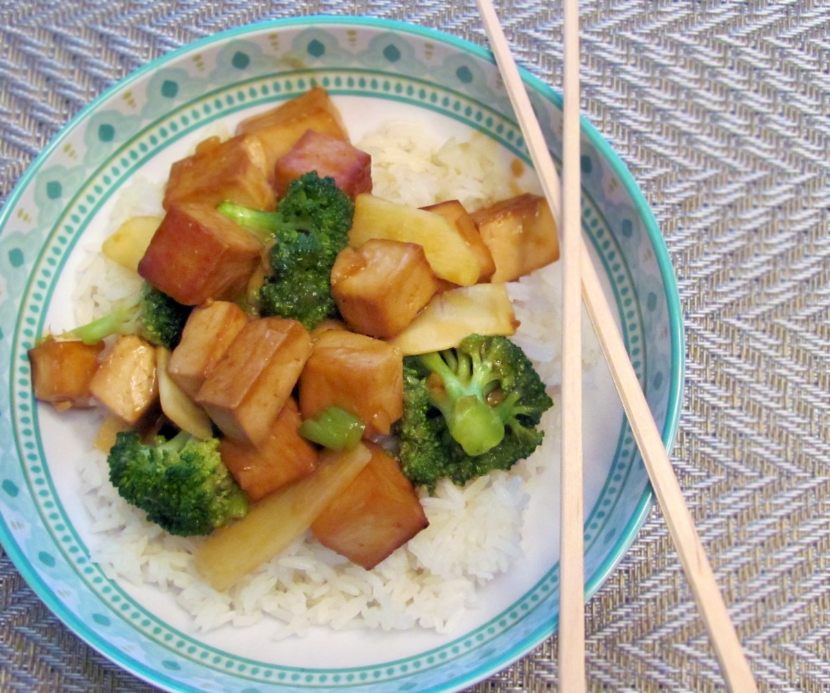 Ginger Garlic Tofu and Broccoli