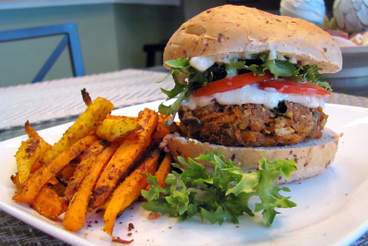 Indian Tandoori Veggie Burger