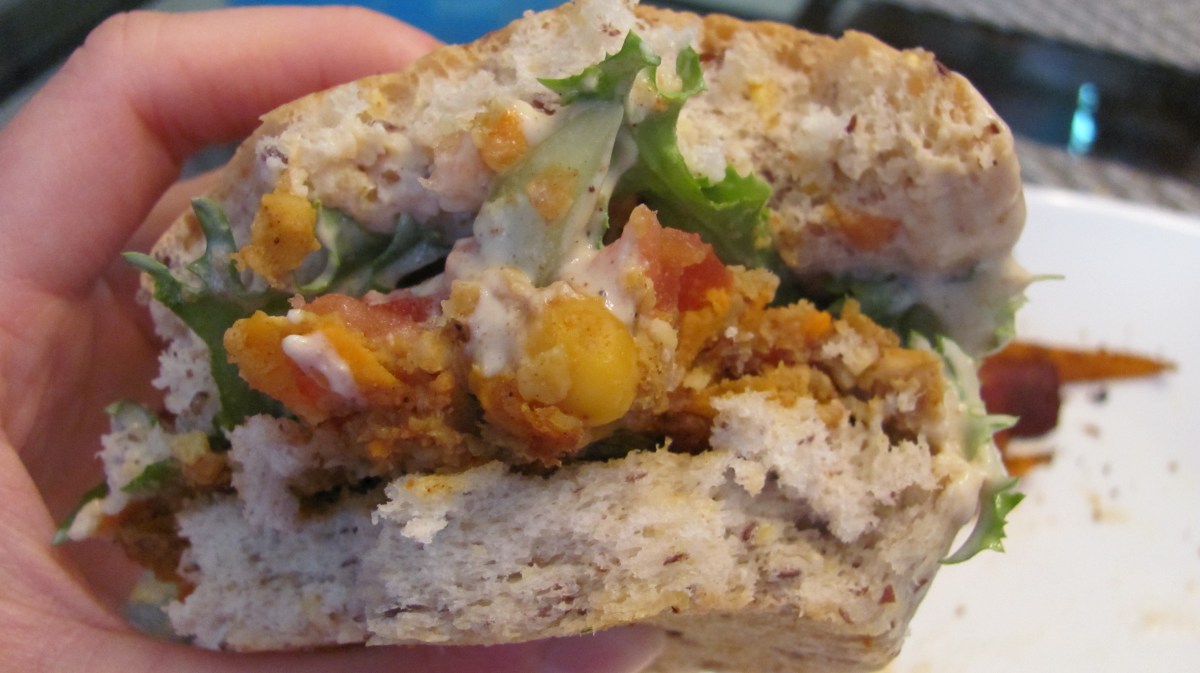 Tandoori Indian veggie Burger