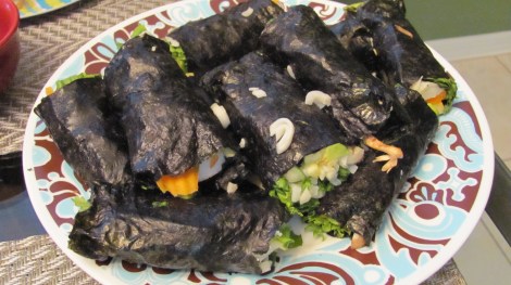 Vegetarian Nori Sushi Rolls