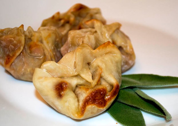 sweet potato and sage pot stickers