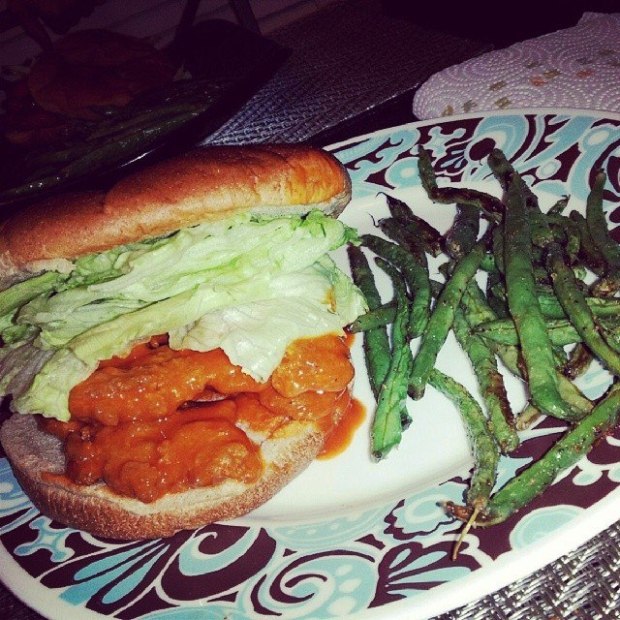 vegan vegetarian buffalo chicken sandwich