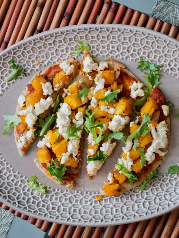 butternut squash caramelized onion flatbread